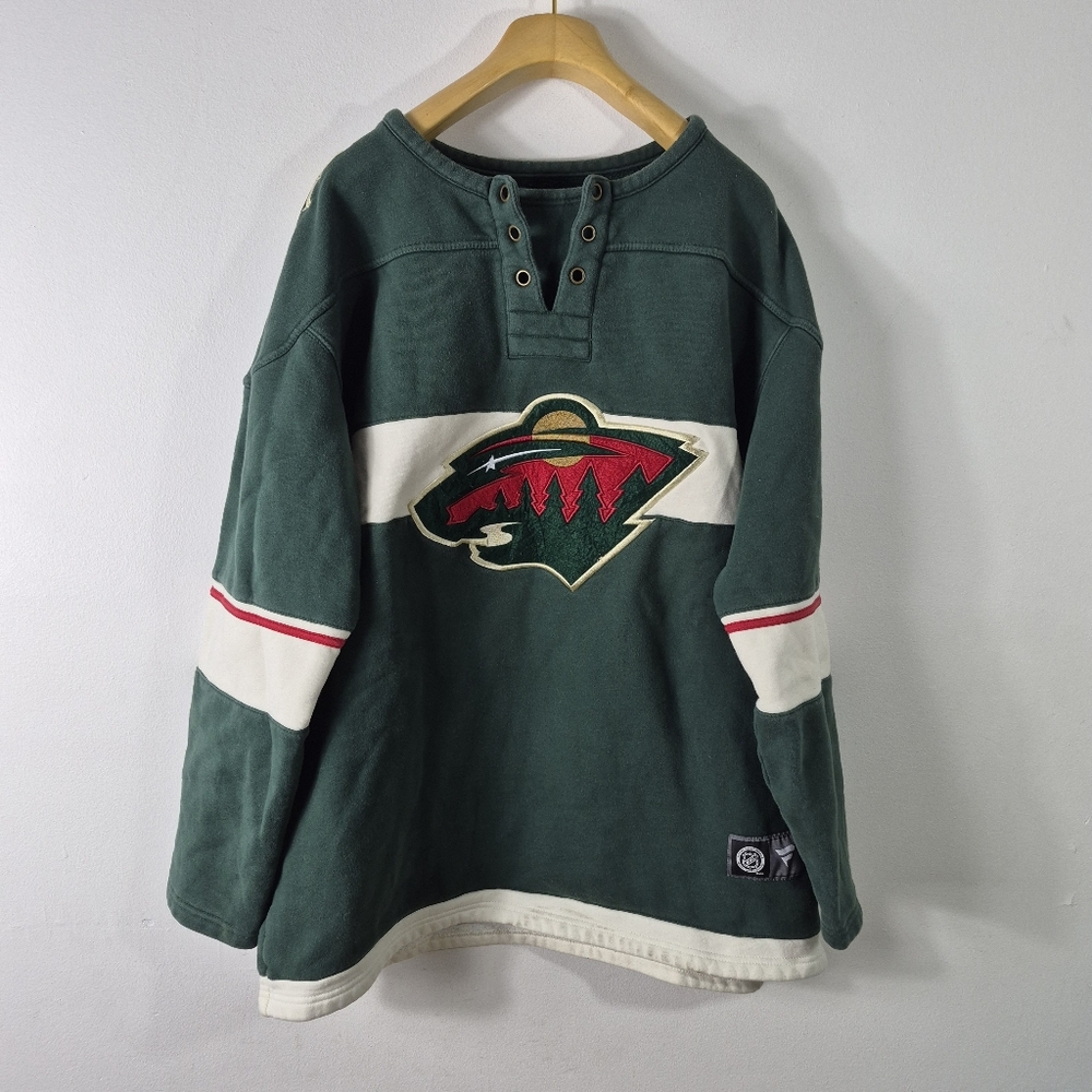 Fanatics Minnesota Wild NHL Stitched Hockey Fleece Sweater 2XL